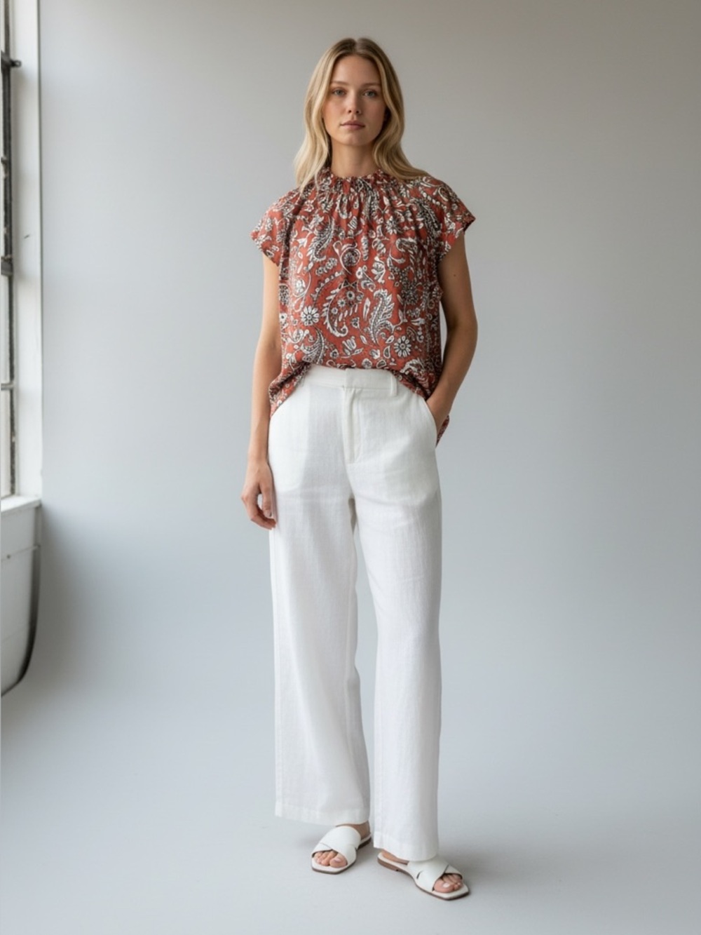 Jules & Leopold Paisley Blouse